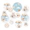 Big Dot of Happiness We Can Bearly Wait - Teddy Bear Baby Shower Giant Circle Confetti - Party Decorations - Large Confetti 27 Count